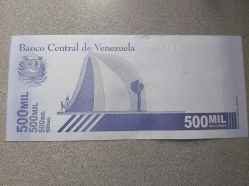 Billete Venezuela 500mil Bolivares Soberanos Unc