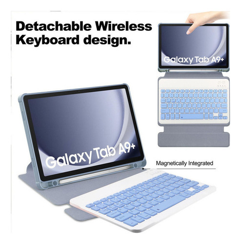 Funda Con Teclado Ratón For Samsung Galaxy Tab A9 Plus 2023