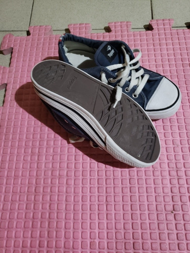 Zapatillas Topper Profesional Niño Lona Azul