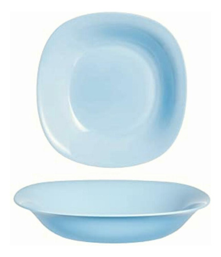 Juego De 4 Platos Sopero Modernos De Opal Carine Azul