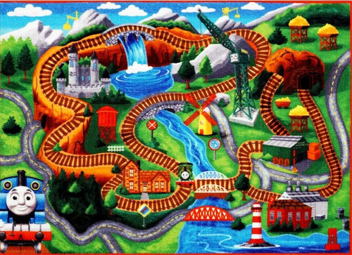 Thomas The Train - Alfombra De Juegos Hd De Thomas Y Sus Ami