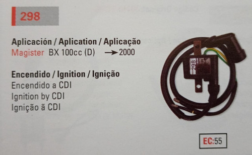 Bobina Ignicion Alta Magister Bx 100 Dze 298 Ciclomotos