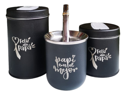 Set De Mates Dia Del Padre Promo + Packaging + Envio