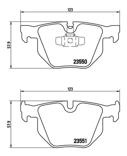Imagen 2 de 5 de Balatas Brembo (t) Low Bmw X1 E84 06-07 335i 07-13 330i E90