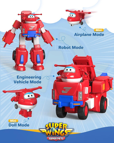 Super Wings Jett 7 Tall Superwings Jett Robot Traje Y 2 Esca