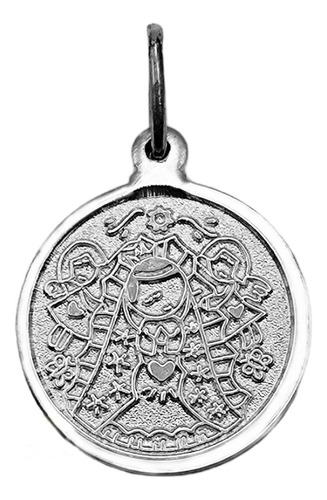 Dije Virgencita Plis + Cadena, Ley Plata925. 