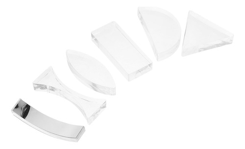 1 Juego De 6 Piezas De Lentes Ópticas Para Enseñanza De Físi