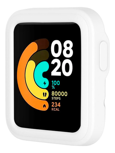 Case De Silicona Para Xiaomi Mi Watch Lite Blanco