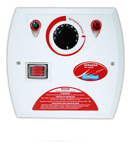 Sauna 12kw 220 Bif Sodramar + Comando Analógico + Termômetro