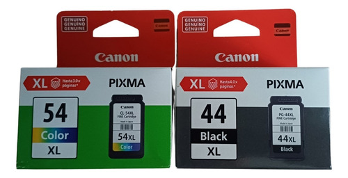 Pack Tintas Canon 44 Xl - 54 Xl Originales Alto Rendimiento