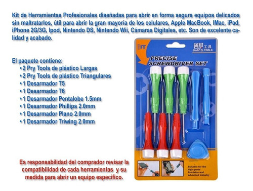 Kit De Desarmadores 10en1 Para Celulares Y Mas