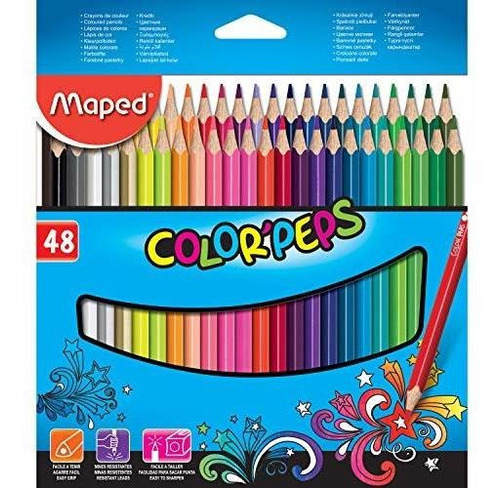 Lapices De Colores Triangulares Maped Colorpeps, Colores Su