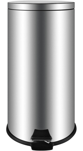 Basurero De Metal 30 Lts Gris Just Home Collection