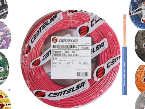 Cable Vehicular #12 Rollo 100 Mts Centelsa