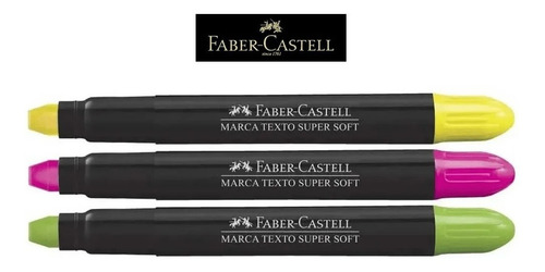 Imagem 2 de 2 de Marca Texto Supersoft Gel Kit Com 3 Unidades Fabercastell