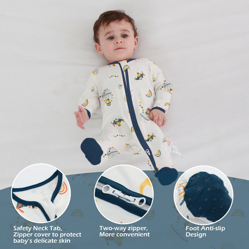 Pijama Para Bebé De Una Sola Pieza, Antideslizante