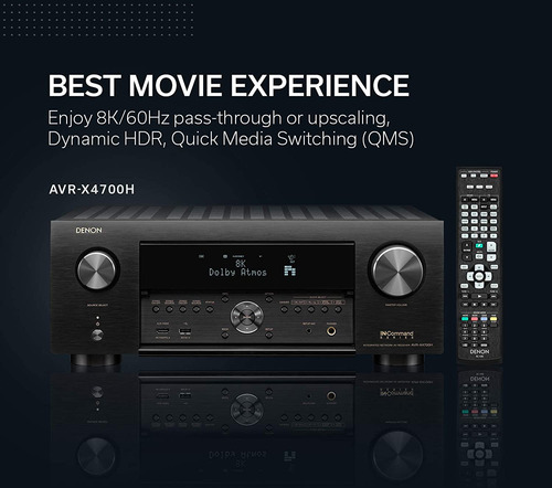 Receiver Denon Avr-x4700h 8k Ultra Hd 9.2 Canales