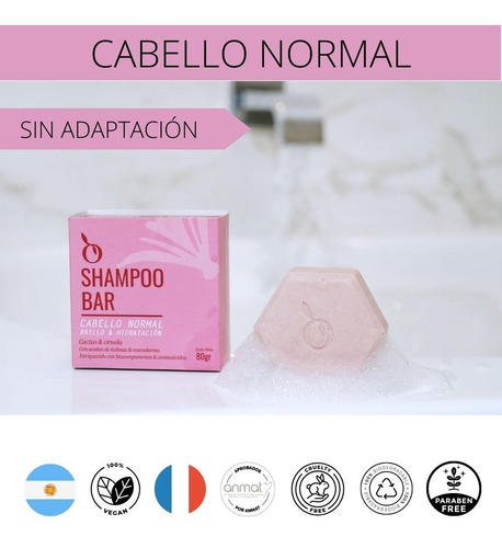Imagen 4 de 7 de Shampoo Solido Cabello Normal Con Babasu Y Macadamia