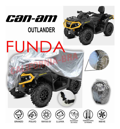 Cubierta Cuatri Eua Broche + Ojillos Can-am Outlander