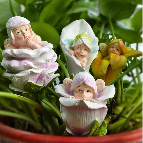 Fairy Plant Bot Stakes Decoraciones De Jardín Adornos