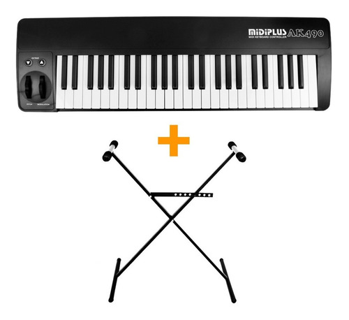 Teclado Midi Usb Midiplus Ak490 49 Teclas + Pie Tijera