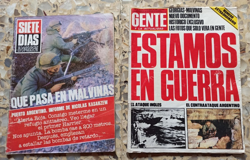 Especial Revistas Gente Siete Y Dias Guerra Malvinas 1982