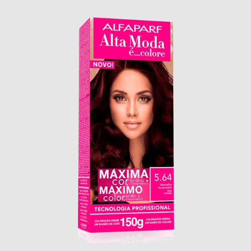 Alta Moda 5.64 Vermelho Acobreado Coloração Creme