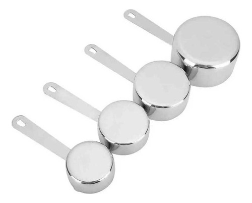 Hx Set 4 Cucharas Medidora Reposteria Acero Inoxidable