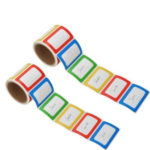 2 Rolls Personalized Plain Name Etiquetas De Etiquetas 1 Rol