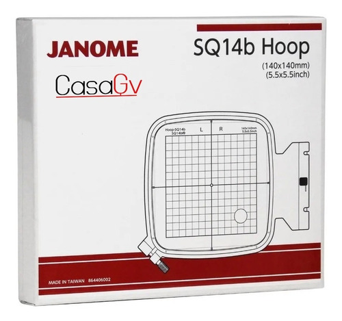 Bastidor 14 X 14 Cm Para Janome 400e Y 500e, Sq14b