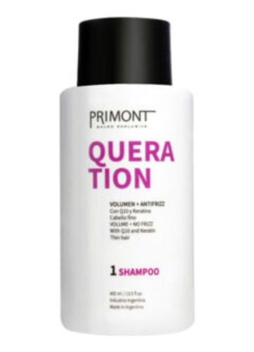 Primont Shampoo Queration Con Q10 Y Queratina X 400 Ml