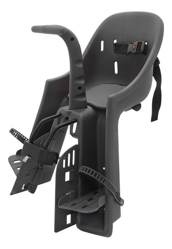 Imagem 2 de 3 de Cadeirinha Polisport Bike Kangaroo Ff Preto/cinza