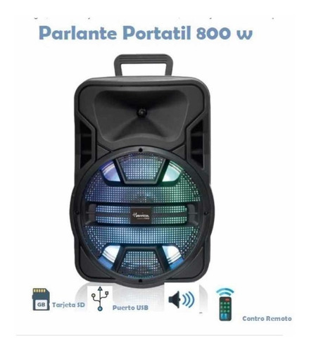 Parlante Bluetooth Luces Led Harrison By Kanji Acid Sour Cye
