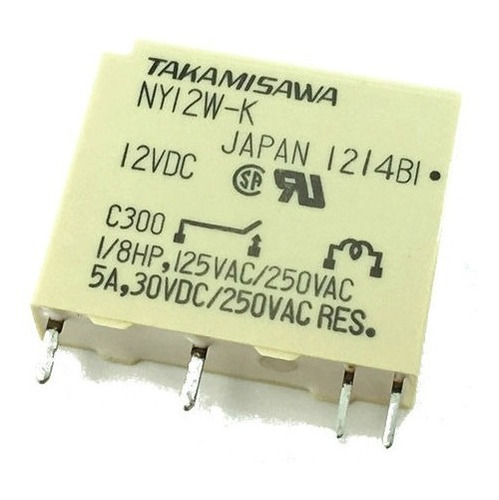 Ny12w-k  12vdc Rele Bobina 12vdc 5a 30vdc 250vac