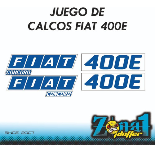 Calcos Tractor Fiat 400e