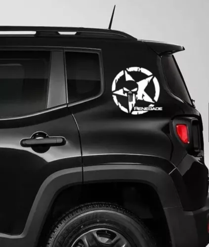  Calco Estrellas   Montañas Jeep Renegade Vinilo Stikers