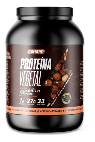 Proteina Go Hard Vegetal Chocolate Avellana