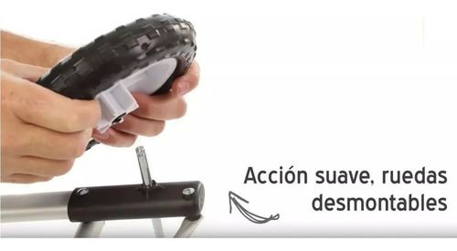 Imagen 5 de 5 de Carrito Chango De Compras 60l De Aluminio Ruedas De Silicona