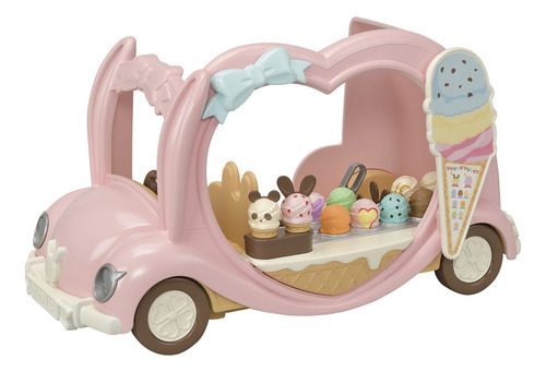Vehículo De Juguete Calico Critters Ice Cream Van Con Acceso