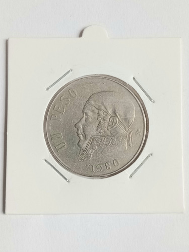 Mexico 1980. Moneda De 1 Peso Hidalgo. Cuproniquel. Mira!!!!