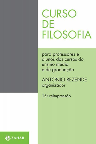 Livro Curso De Filosofia - 15 Ed