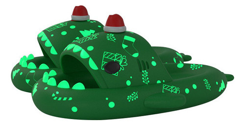 Sandalias Navideñas Con Plataforma Luminous Shark