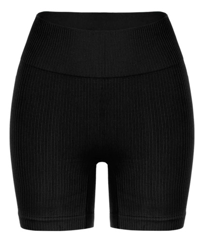 Short Corto Mujer Seamless Spirit Sportfitness Negro