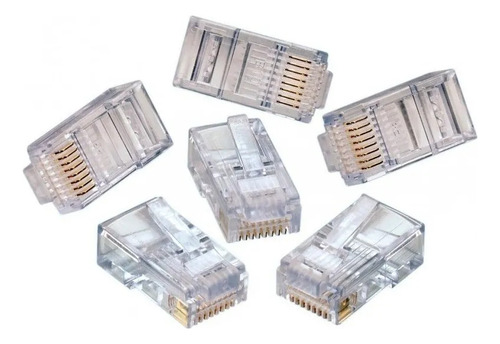 Bolsa 50 Fichas Conectores Red Rj45 Cat 5e Ethernet