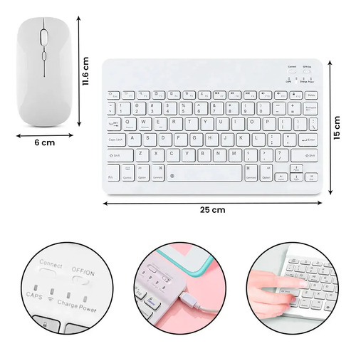 Kit Bluetooth Compatible Lenovo Tab M10 Blanco Blanco