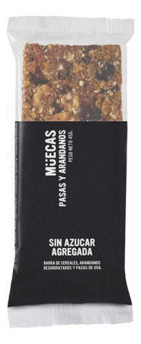 Barrita de Cereal Muecas sabor pasas y arandano sin Azucar 45g