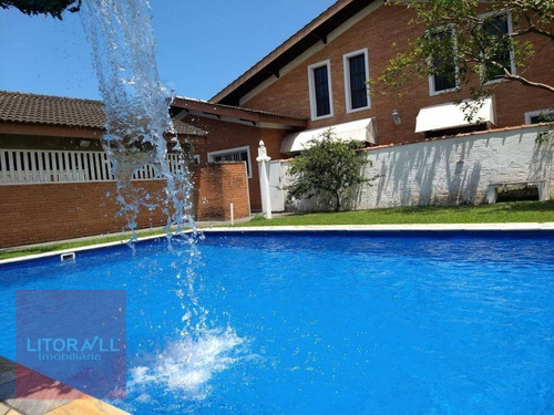 Casa Com Piscina, 5 Dormitórios À Venda, 209 M² Por R$ 750.000 - Cibratel Ii - Itanhaém/sp - Ca1625