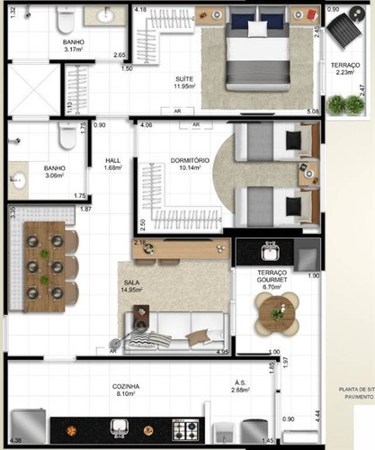 Imagem 7 de 15 de Apartamento, 2 Dorms Com 72.93 M² - Ocian - Praia Grande - Ref.: Mec62 - Mec62