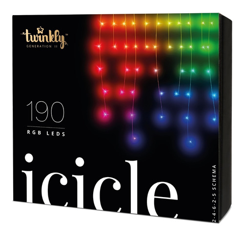 Twinkly Cortina De 190 Luces Led Rgb Editable Via App