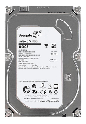 Disco Duro Interno 1tb Seagate 5900rpm Sata Pc Pull Color Plateado